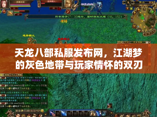 天龙八部私服发布网，江湖梦的灰色地带与玩家情怀的双刃剑