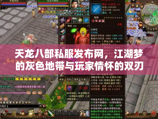 天龙八部私服发布网，江湖梦的灰色地带与玩家情怀的双刃剑