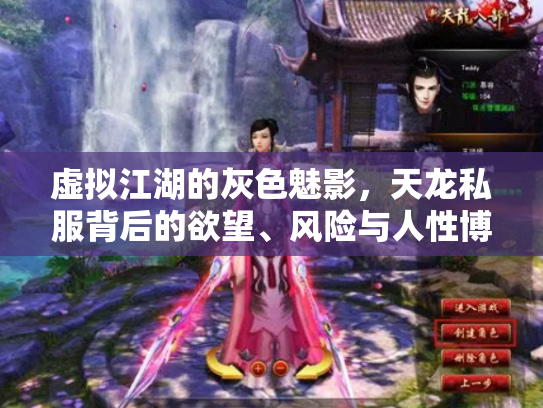 虚拟江湖的灰色魅影，天龙私服背后的欲望、风险与人性博弈