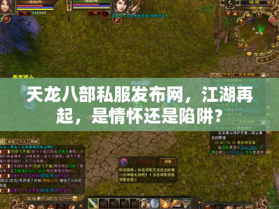 天龙八部私服发布网，江湖再起，是情怀还是陷阱？