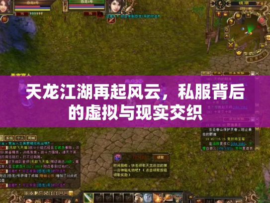 天龙江湖再起风云，私服背后的虚拟与现实交织