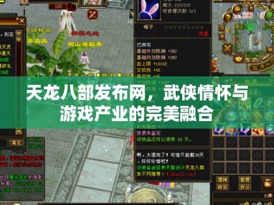 天龙八部发布网，武侠情怀与游戏产业的完美融合