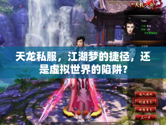 天龙私服，江湖梦的捷径，还是虚拟世界的陷阱？