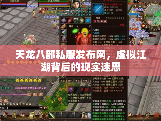天龙八部私服发布网，虚拟江湖背后的现实迷思