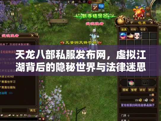 天龙八部私服发布网，虚拟江湖背后的隐秘世界与法律迷思