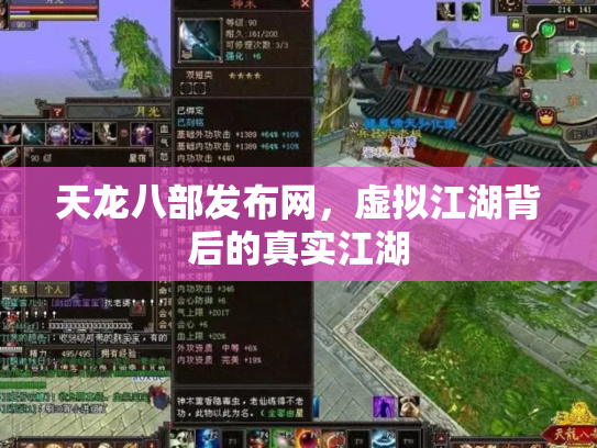 天龙八部发布网，虚拟江湖背后的真实江湖