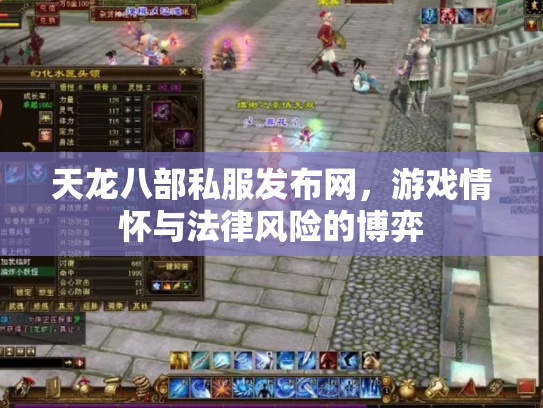 天龙八部私服发布网，游戏情怀与法律风险的博弈