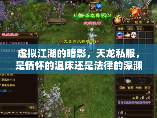 虚拟江湖的暗影，天龙私服，是情怀的温床还是法律的深渊？