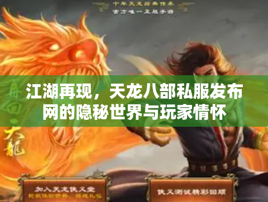 江湖再现，天龙八部私服发布网的隐秘世界与玩家情怀