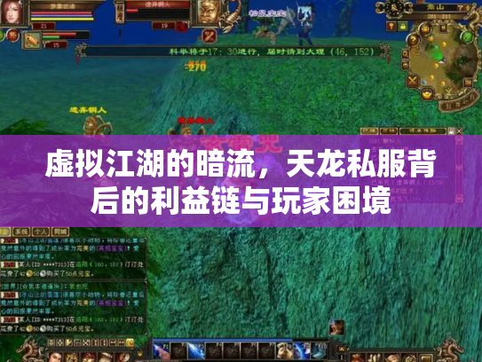 虚拟江湖的暗流，天龙私服背后的利益链与玩家困境