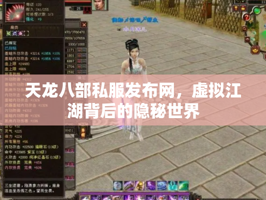 天龙八部私服发布网，虚拟江湖背后的隐秘世界