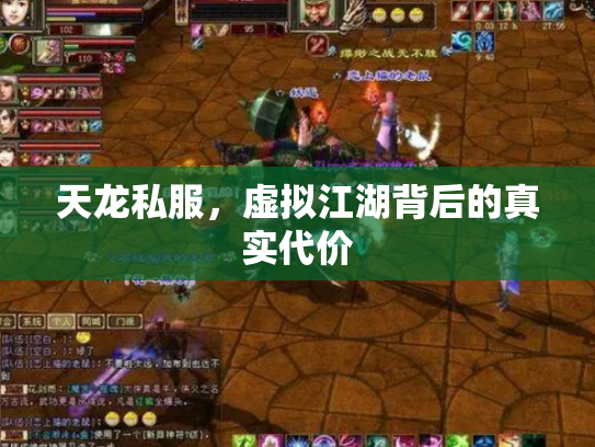 天龙私服，虚拟江湖背后的真实代价