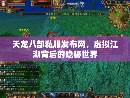 天龙八部私服发布网，虚拟江湖背后的隐秘世界