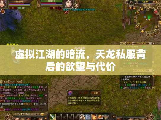 虚拟江湖的暗流，天龙私服背后的欲望与代价