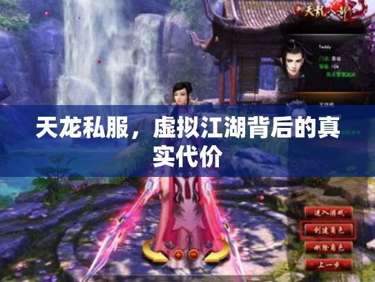 天龙私服，虚拟江湖背后的真实代价