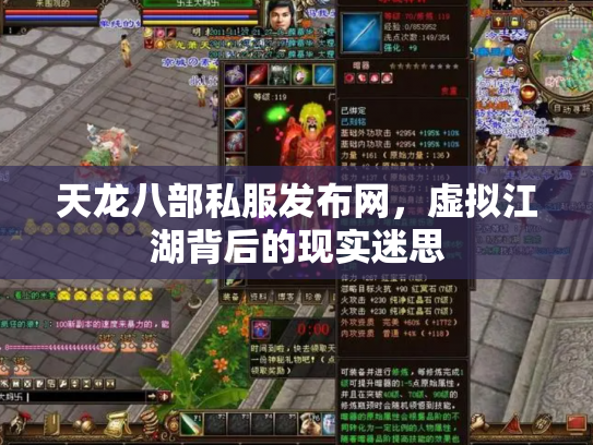 天龙八部私服发布网，虚拟江湖背后的现实迷思