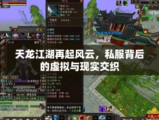 天龙江湖再起风云，私服背后的虚拟与现实交织