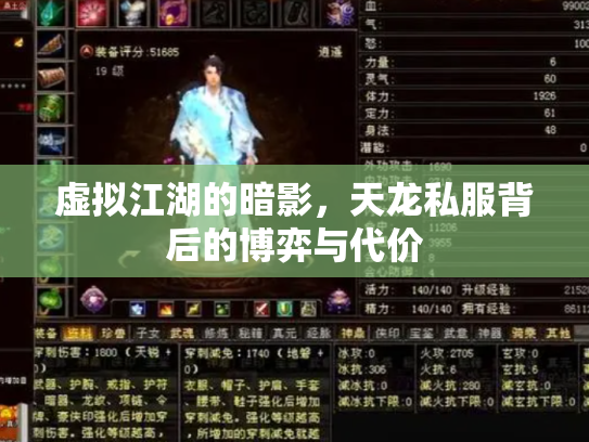 虚拟江湖的暗影，天龙私服背后的博弈与代价