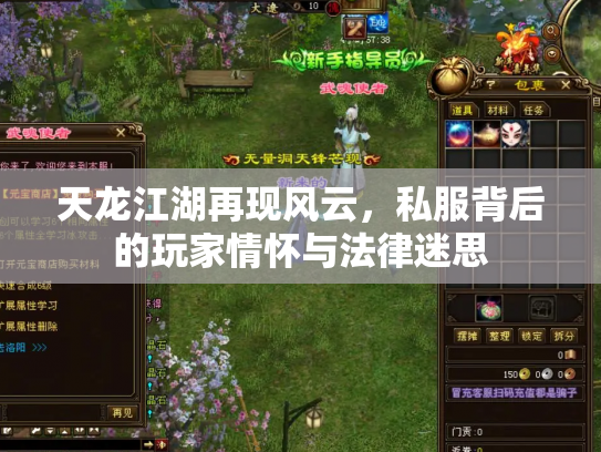 天龙江湖再现风云，私服背后的玩家情怀与法律迷思