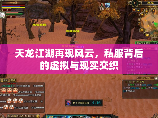 天龙江湖再现风云，私服背后的虚拟与现实交织