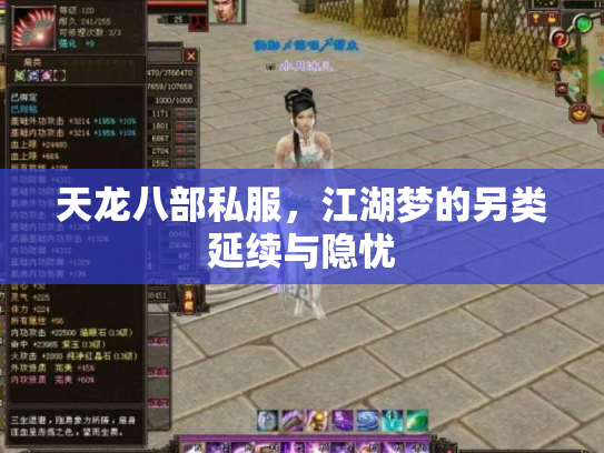 天龙八部私服，江湖梦的另类延续与隐忧