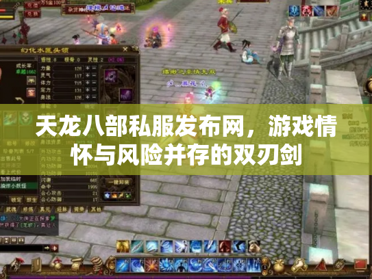 天龙八部私服发布网，游戏情怀与风险并存的双刃剑