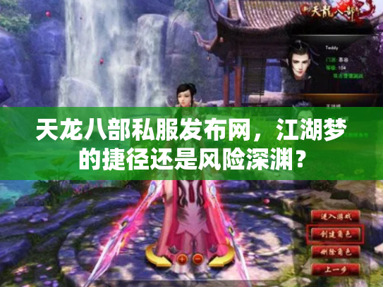天龙八部私服发布网，江湖梦的捷径还是风险深渊？