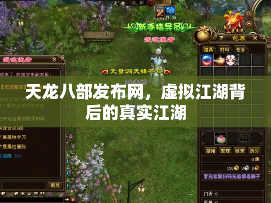 天龙八部发布网，虚拟江湖背后的真实江湖