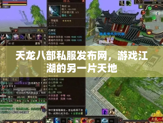 天龙八部私服发布网，游戏江湖的另一片天地