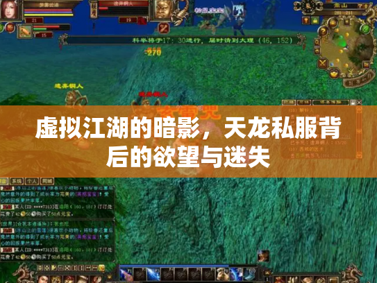 虚拟江湖的暗影，天龙私服背后的欲望与迷失