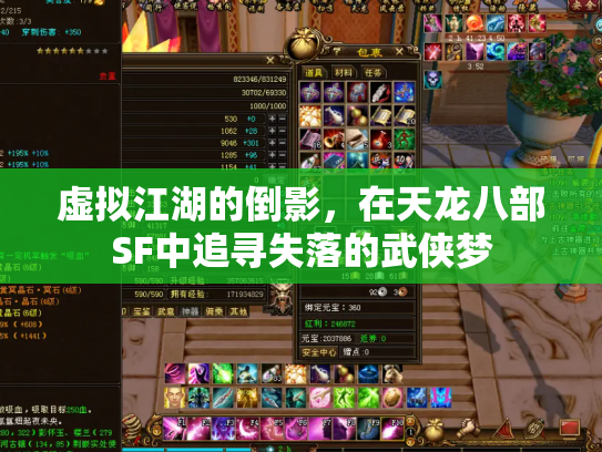 虚拟江湖的倒影，在天龙八部SF中追寻失落的武侠梦