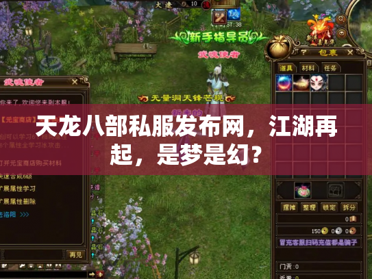 天龙八部私服发布网，江湖再起，是梦是幻？