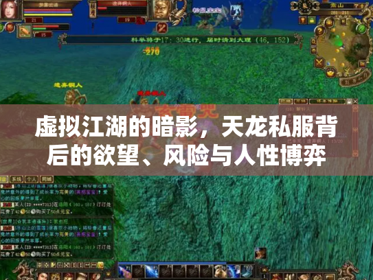 虚拟江湖的暗影，天龙私服背后的欲望、风险与人性博弈