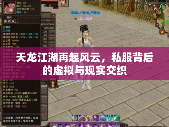 天龙江湖再起风云，私服背后的虚拟与现实交织