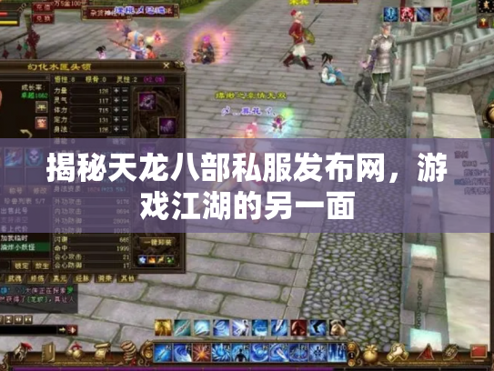揭秘天龙八部私服发布网，游戏江湖的另一面