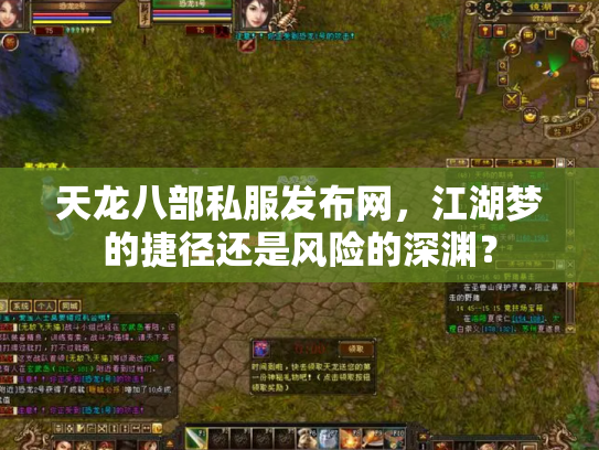 天龙八部私服发布网，江湖梦的捷径还是风险的深渊？