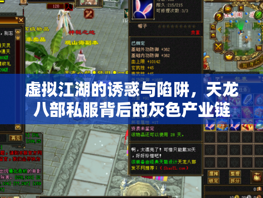 虚拟江湖的诱惑与陷阱，天龙八部私服背后的灰色产业链