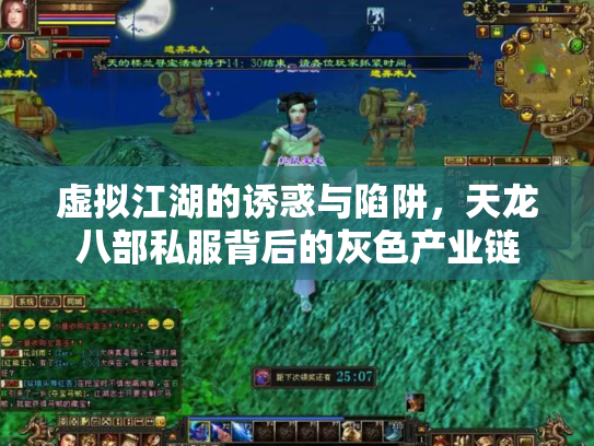 虚拟江湖的诱惑与陷阱，天龙八部私服背后的灰色产业链