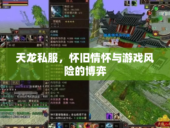 天龙私服，怀旧情怀与游戏风险的博弈