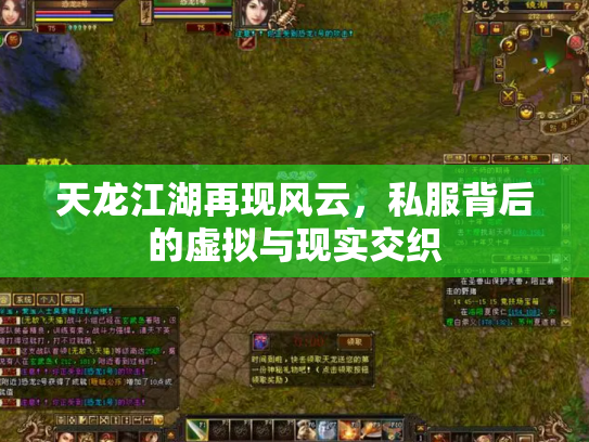 天龙江湖再现风云，私服背后的虚拟与现实交织