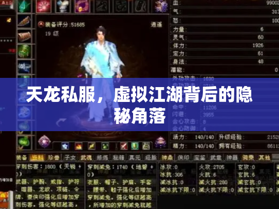 天龙私服，虚拟江湖背后的隐秘角落