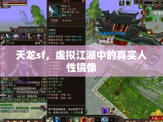 天龙sf，虚拟江湖中的真实人性镜像