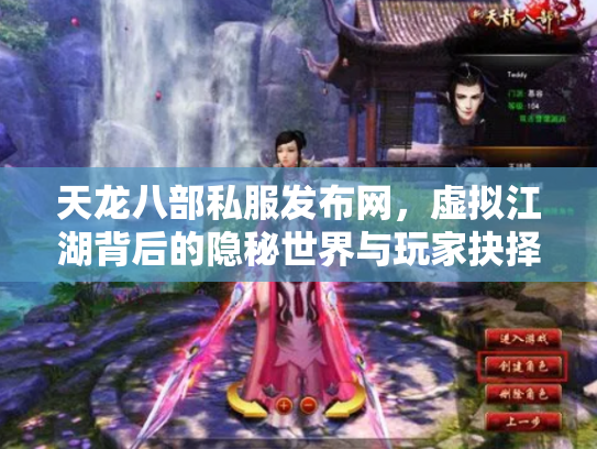 天龙八部私服发布网，虚拟江湖背后的隐秘世界与玩家抉择