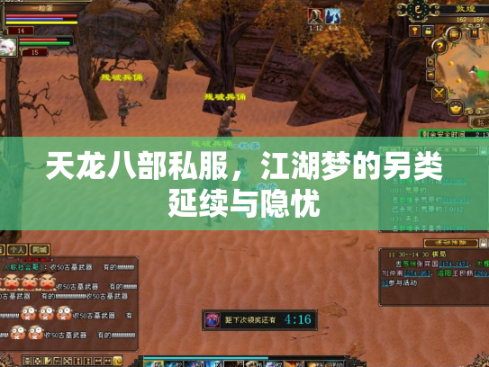 天龙八部私服，江湖梦的另类延续与隐忧