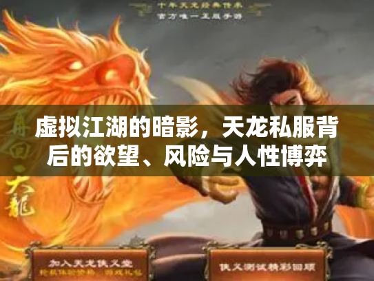 虚拟江湖的暗影，天龙私服背后的欲望、风险与人性博弈