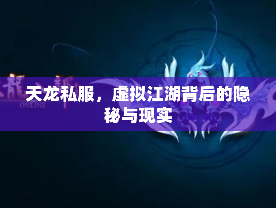 天龙私服，虚拟江湖背后的隐秘与现实