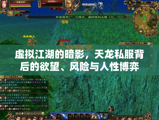 虚拟江湖的暗影，天龙私服背后的欲望、风险与人性博弈