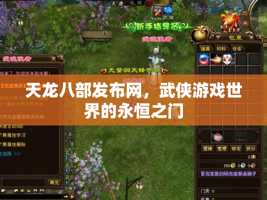 天龙八部发布网，武侠游戏世界的永恒之门