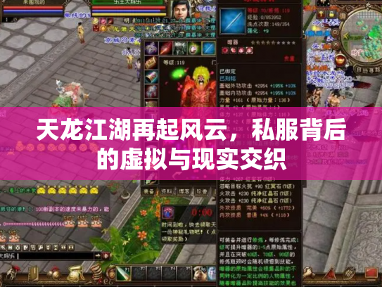 天龙江湖再起风云，私服背后的虚拟与现实交织