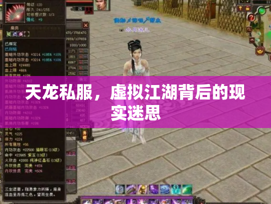 天龙私服，虚拟江湖背后的现实迷思